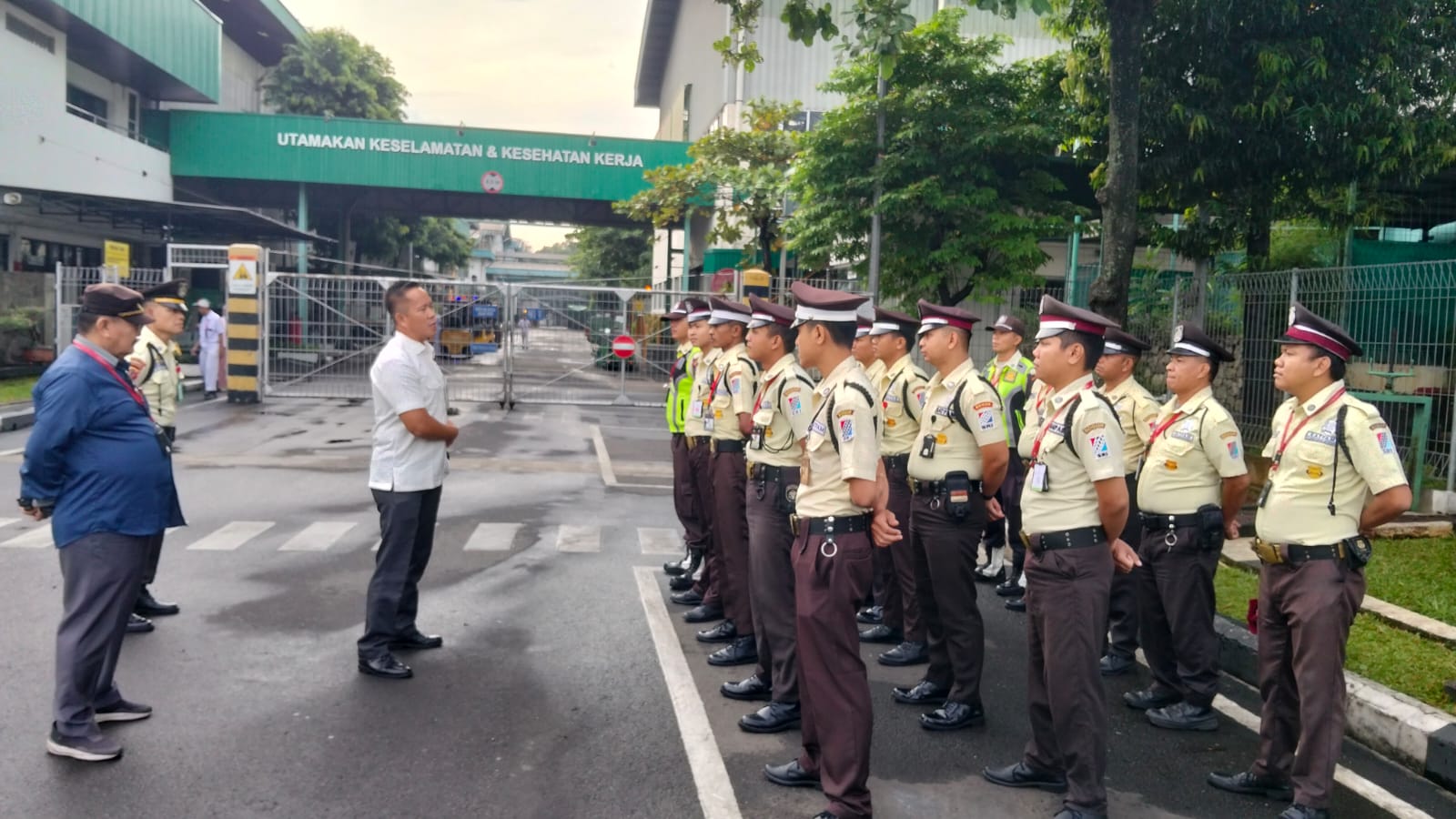 Apel personel Satpam GBS di area industri